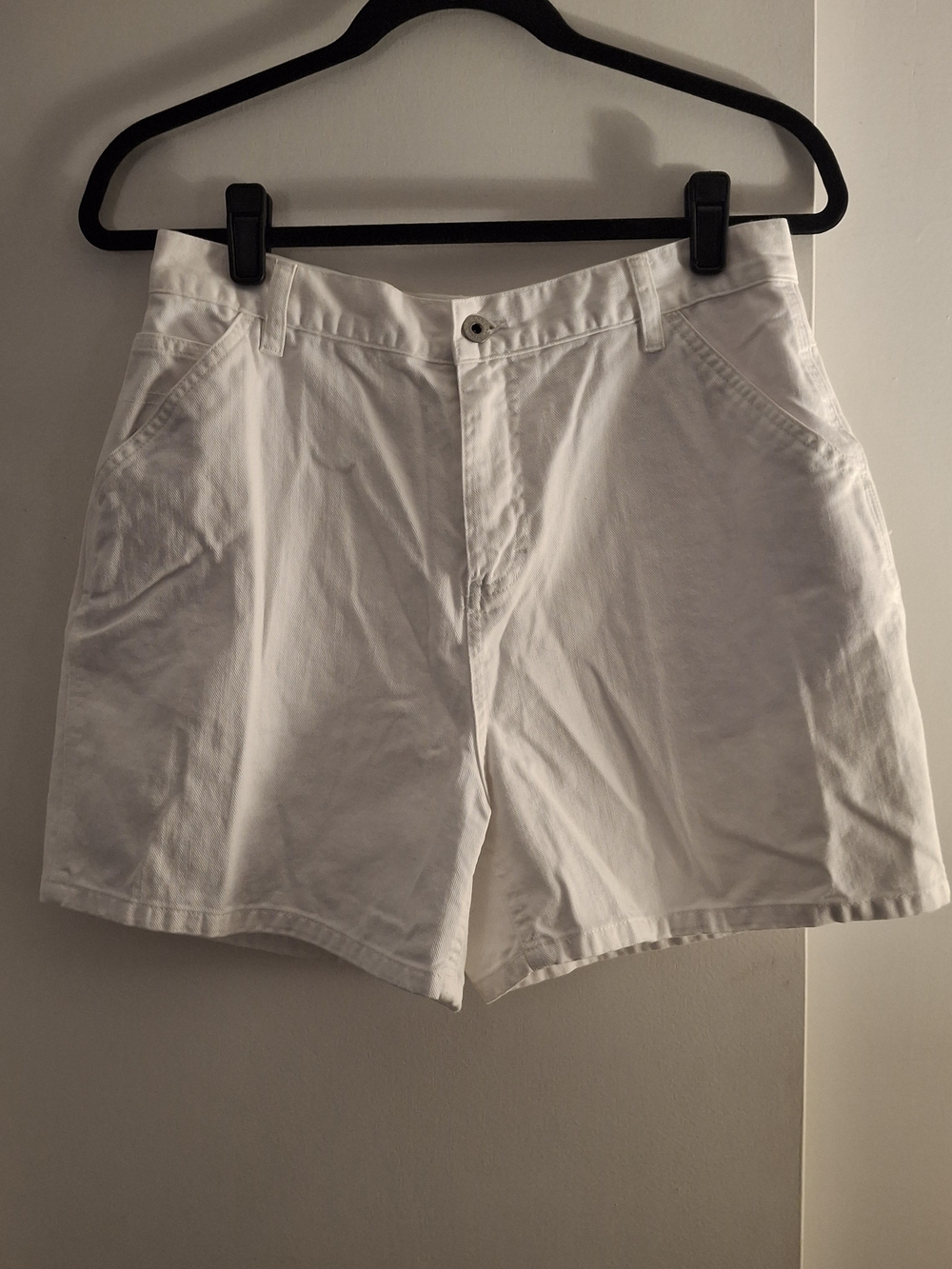 Sonoma Jeans Women's White Denim Painter Shorts